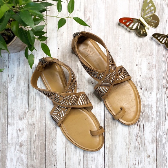 Diane Von Furstenberg Shoes - DIANE VON FURSTENBERG Brown Crisscross zip up